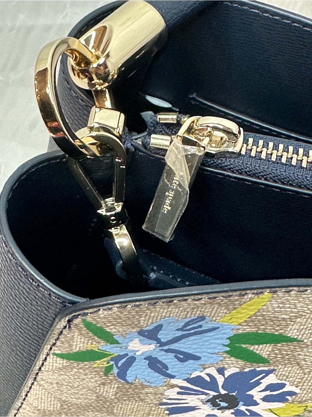 Kate Spade NY Top-Handle Crossbody Bag - Blue Floral NWOT - Picture 5 of 12